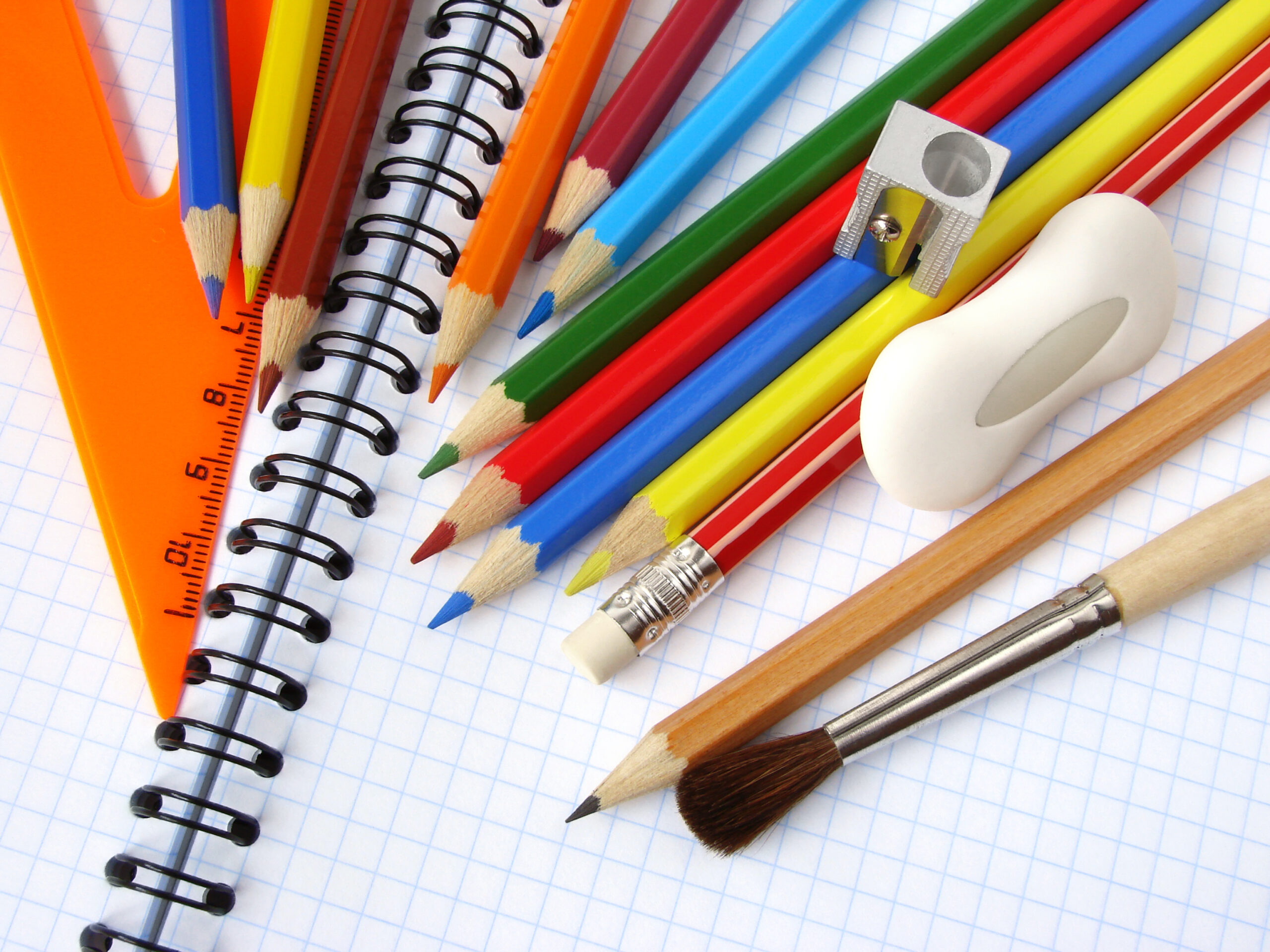 Przybory szkolne - Stock Photo