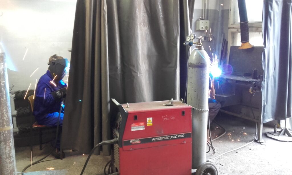 Wizyta monitorująca podczas kursu spawania w ramach projektu