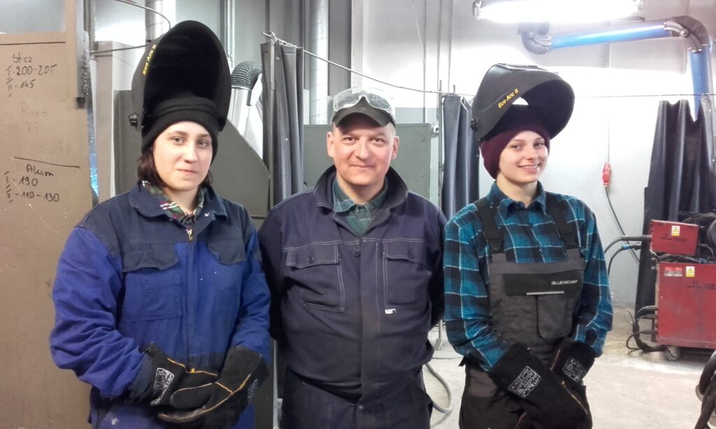 Wizyta monitorująca podczas kursu spawania w ramach projektu