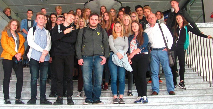 Uczniowie z Zespołu Szkół Technicznych w Człuchowie